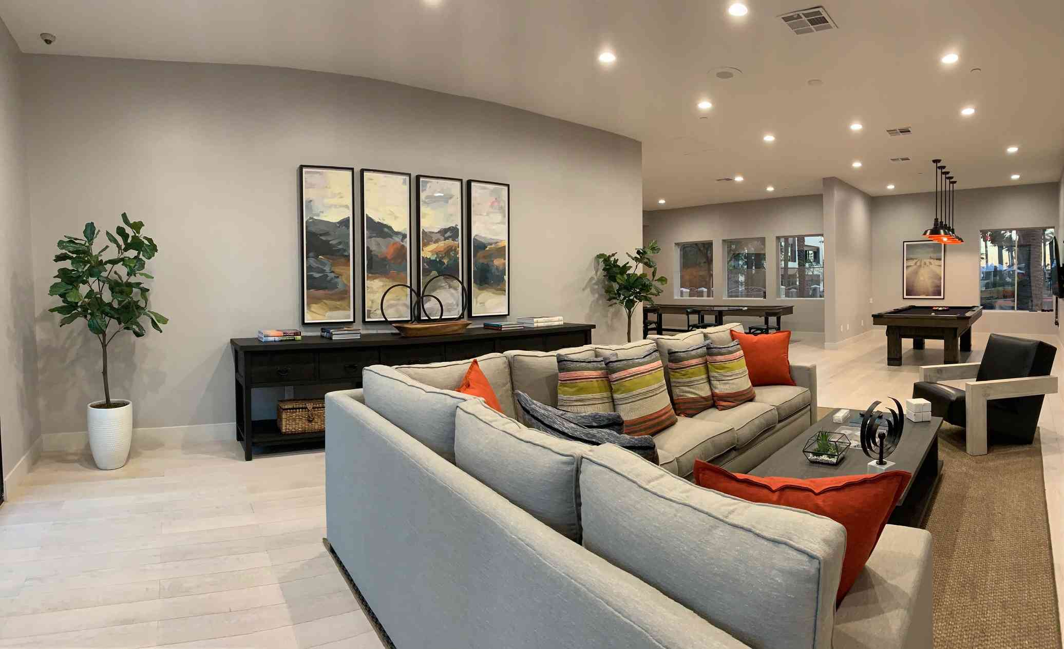 community lounge couch