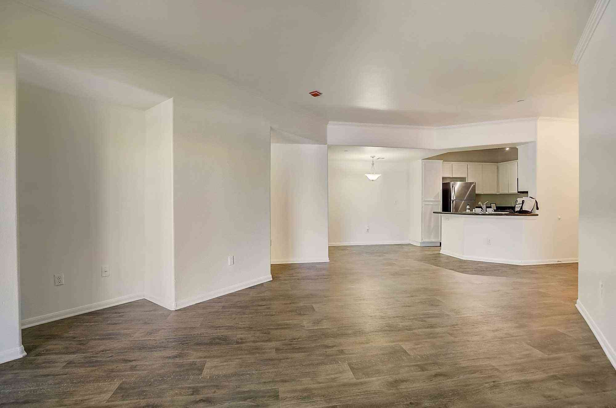 livingroom wide angle hardwood floors