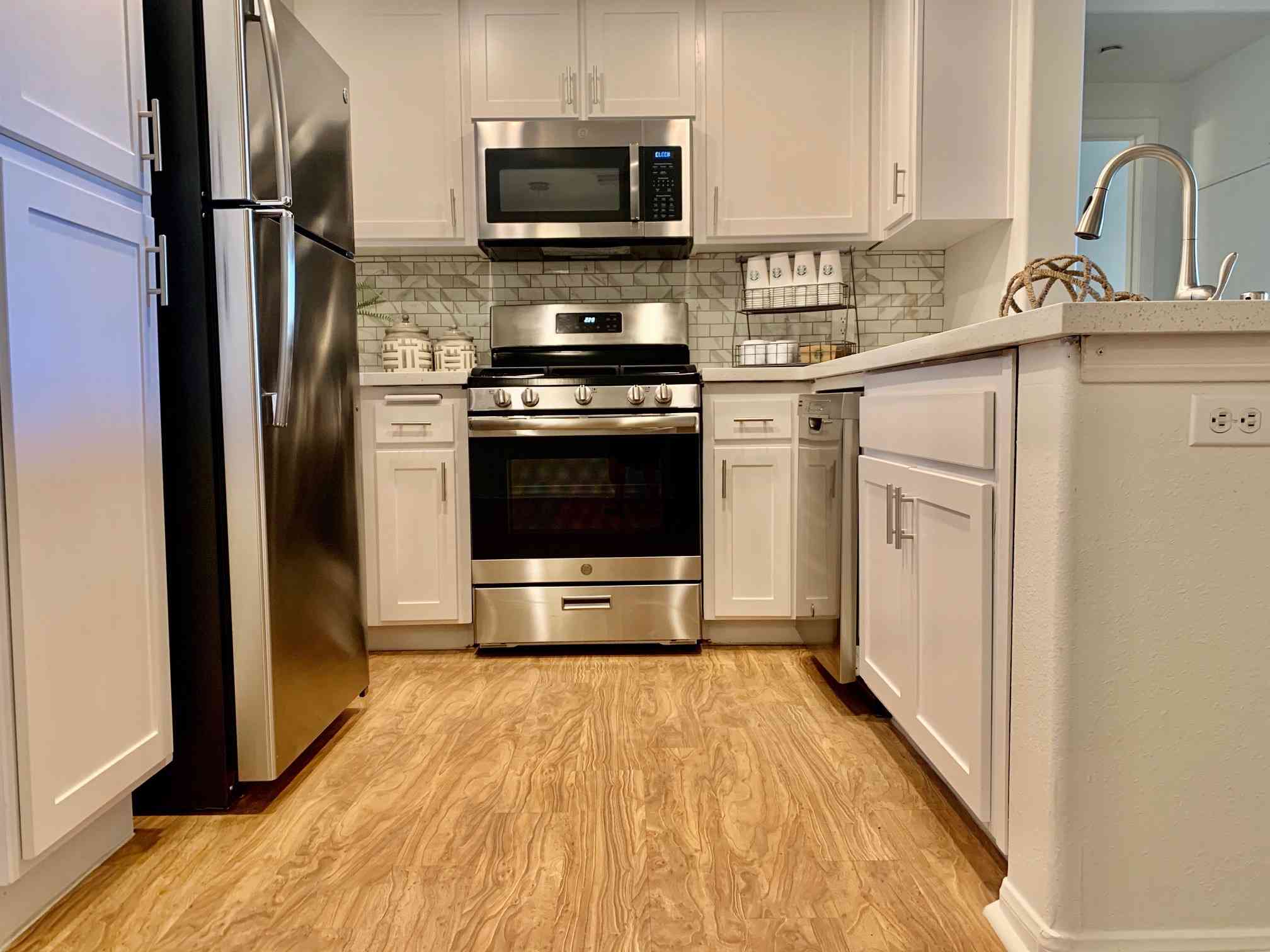 kitchen stainless steel appliances