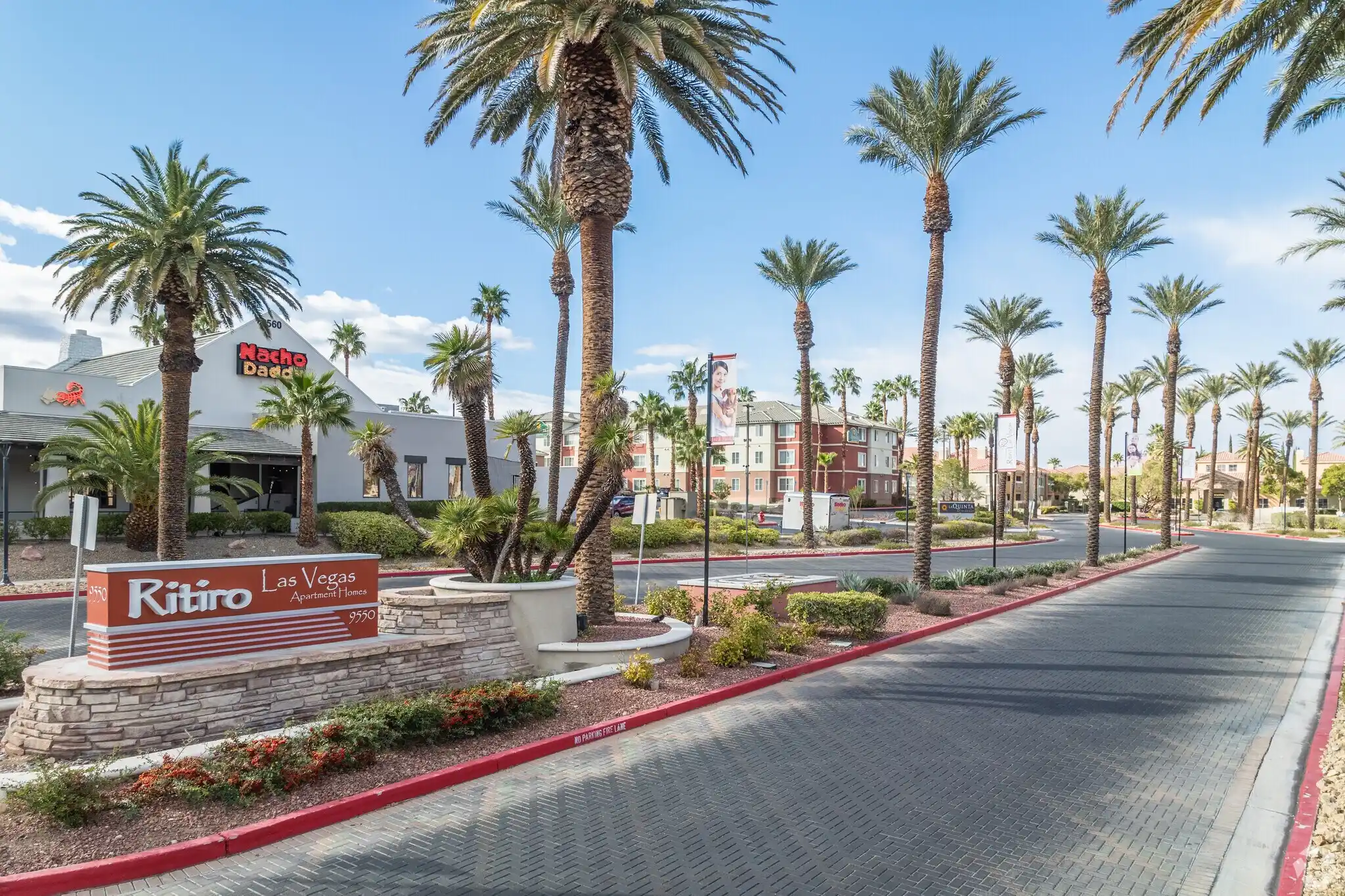 Ritiro Apartments Las Vegas NV aerial view of property and surround area
