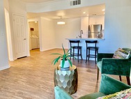 Ritiro Las Vegas Apartments living room kitchen laundry room