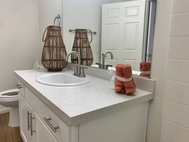 Ritiro Las Vegas Apartments quartz top stainless steel faucet bathroom